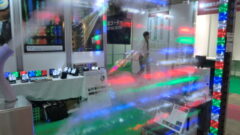 超音波霧化器ブース事例(光を使う)