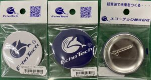 エコーテックロゴ缶バッチ