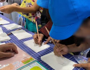 ドットポッチノートで六角形をかこう