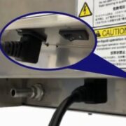 ドレイン位置注意：超音波洗浄機WT-300-MからWTC-408切替