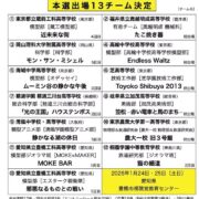 ユースモデリングコンテスト出場チーム決定!