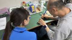 インターンシップはんだ付けに挑戦