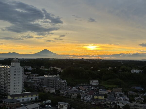 202602MGシニア研修、台風後に富士山が見えた